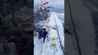 Terrified Ocean Waves  #shorts#offshore #sea #ship #rig#anchor#storm