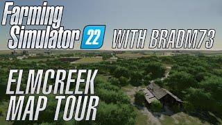 FARMING SIMULATOR 22 - ELMCREEK USA MAP TOUR!!!