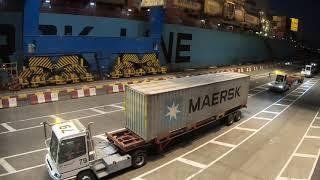 Timelapse DP World Constanta vessel operations