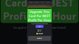 Hamster Kombat - Upgrade This NEW Mining Card For BEST Profit Per Hour #hamsterkombatairdrop