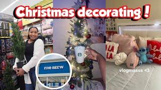 DECORATE MY ROOM FOR CHRISTMAS WITH ME II decor shopping + decorating II Biyanii