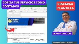 Gratis: Plantilla para cotizar tus servicios como contador