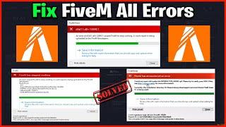 HOW TO FIX ALL ERRORS AND CRASHES ON FIVEM