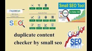 small seo tools in hnidi helps ,duplicate content checker by small seo tools