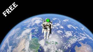 Astronaut Flying In Space Animation | Copyright Free Videos | Green Screen Production