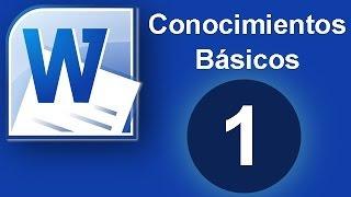 Tutorial Word (Cap. 1) Conocimientos Básicos