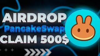 NEW CRYPTO AIRDROP CLAIM 500 Pancakeswap TOKEN INVEST PROJECT 2024