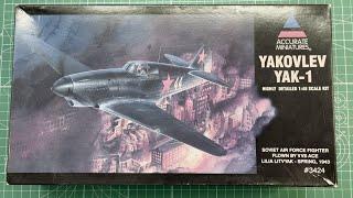 Accurate Miniatures Yakovlev Yak-1 1/48 Scale Model Aircraft