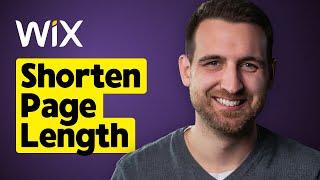 How to Shorten Page Length on Wix