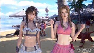 Final Fantasy VII Rebirth Tifa and Aerith in Swimsuit