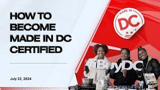 How To Become Made in DC Certified with DSLBD | ReFashion + DC State Fair Vendor Opportunity!