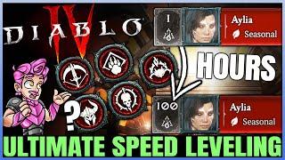 Diablo 4 - Get ANY Class to 100 FAST & EASY - Free Season 4 Alts - ULTIMATE Leveling Guide & More!