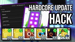 HARDCORE UPDATE Pet Simulator X OP Hack GUI | All Gamepasses | Huge Hatch | Auto Farm + Giveaway