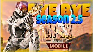 My Last Ranked At Season 2.5 ..| Apex Legends Mobile