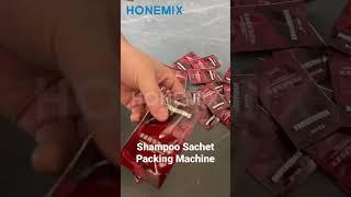 Automatic liquid shampoo sachet packing machine bag filling sealing machine #packingmachine