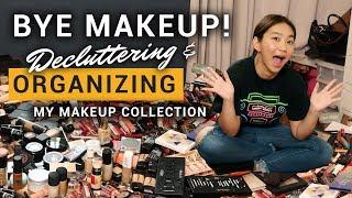 SATISFYING DECLUTTERING & ORGANIZING of my MAKEUP COLLECTION | Raiza Contawi