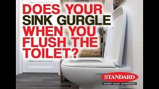 Plumbing Tips: What to do when Sink Gurgles when you Flush the Toilet