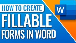 How To Create Fillable Forms In Word