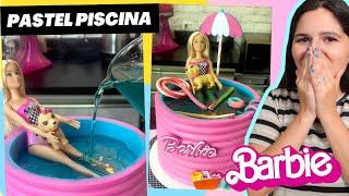 ¡Pastel PISCINA CON AGUA de Barbie! COMPETENCIA de PASTELERÍA @MairevsElinternet  @Marisolpink