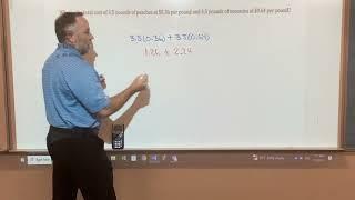 ACT Math Practice! Basic Algebra: Total Cost @No-Method-Math