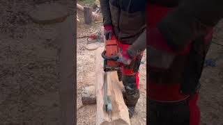 Eder Scheibenfräse im Einsatz  #blockbauheld #chainsaw #wood #holzliebe #stihl #woodworking