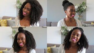 4 hairstyles with Kurly Klips - Natural Hair Extensions