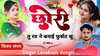 #trending #song सिंगर लवकुश डुगरी छोरी तु रव ने बनाई फुर्सत सू #lovkush_dungri #meenageet #meenasong