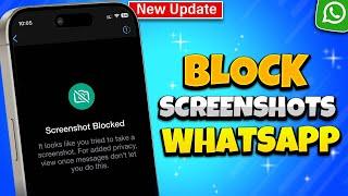 How to block screenshots on WhatsApp 2024 [New Update]