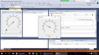 Gauges and Controllers Interface example in Microsoft Visual C# Part 01