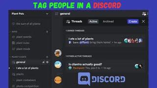 How to Tag People in a Discord Chat || what is discord tag ? #discord