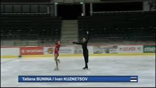 Tatjana Bunina/Ivan Kuznetsov Estonia Jr National 2019 PD2