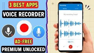 3 Best FREE Voice Recorder Apps For Android 2024