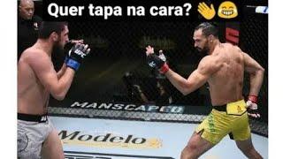 Brasileiro Michel Pereira dá tapas na cara de russo no UFC para se vingar