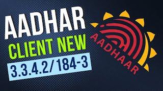 Aadhaar clint Software 3.3.4.2/184-3 manually Update UIDAI