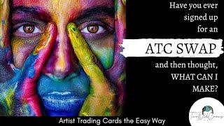 Artist Trading Cards the Easy Way | ATCs from one piece of watercolor paper
