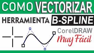 Cómo VECTORIZAR IMAGENES en Corel Draw 2021 || Vectorización PASO A PASO con herramienta B-SPLINE