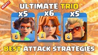 ROOT RIDER+VALKYRIE+DRUID = BEST ATTACK STRATEGIES AT TH 16 EASY AND STRONG  CLASH OF CLANS