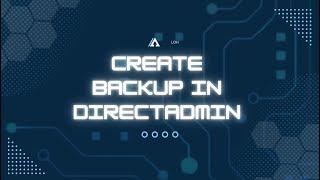 How to create backup in DirectAdmin