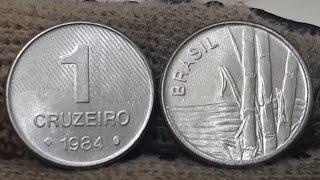 VOCÊ GUARDOU ESSA MOEDA VALIOSA 1 CRUZEIRO ANO 1984 OLHA O VALOR  20 A 35 REAIS  JESUS É MUITO BOM