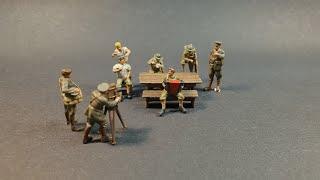 Building a 1/72 scale WW1 diorama "Behind the Lines" Part one - the troops aka "one weird trick"