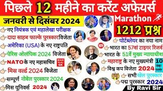 Last 12 Months Current Affairs 2024 | January 2024 To December 2024 | Important Current Affairs 2024