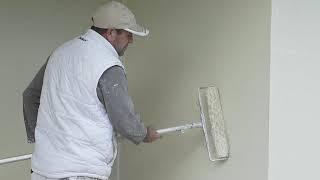 How to paint cement rendered walls using a roller.