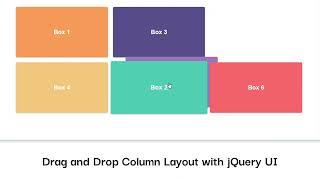 Drag and Drop Column Layout with jQuery UI