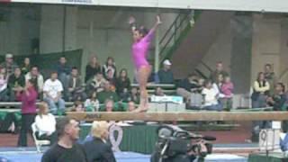 Nicole Curler  - Balance Beam - MSU vs W. Virginia, Iowa, & S. Illinois