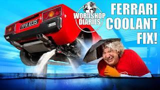 Edd China FIXES Seized FERRARI Water Pump & Overhauls ANTIFREEZE