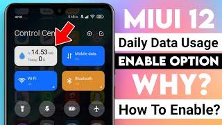 MIUI 12 How To Enable Daily Data Usage | Redmi Note 8 Pro How To Enable Daily Data Usage in Miui 12