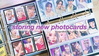  storing and organizing kpop photocards #17  ot5 le sserafim, stray kids, zb1, aespa + more !!