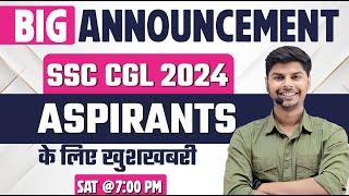 BIG ANNOUNCEMENT for SSC CGL 2024 Aspirants | MathsWala Vikrant