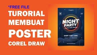 [FULL] TUTORIAL DESAIN POSTER FESTIVAL MUSIC | COREL DRAW | FREE FILE