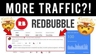 How to Get More Traffic on Redbubble | DO THIS!